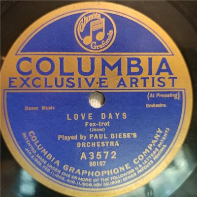Paul Biese's Orchestra - Love Days / Little Thoughts download mp3 flac