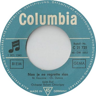 Edith Piaf - Non Je Ne Regrette Rien / Jerusalem download mp3 flac