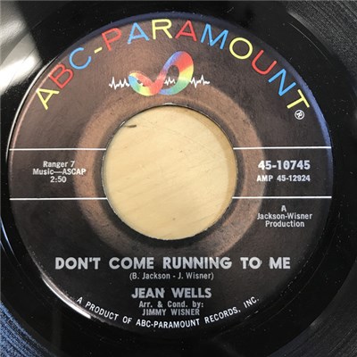 Jean Wells / The Jean Wells Trio - Don't Come Running To Me / Little Boots download mp3 flac