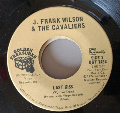 J. Frank Wilson & The Cavaliers - Last Kiss / That's How Much I Love You download mp3 flac