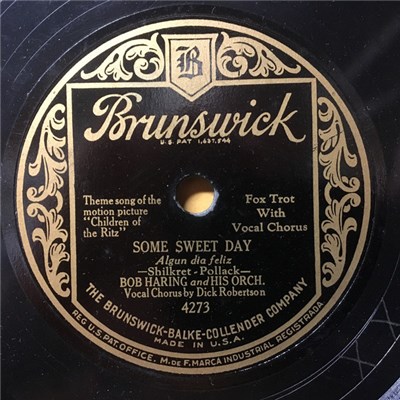 Bob Haring And His Orch. - Some Sweet Day / Weary River download mp3 flac