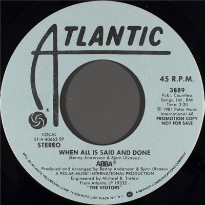 ABBA - When All Is Said And Done download mp3 flac