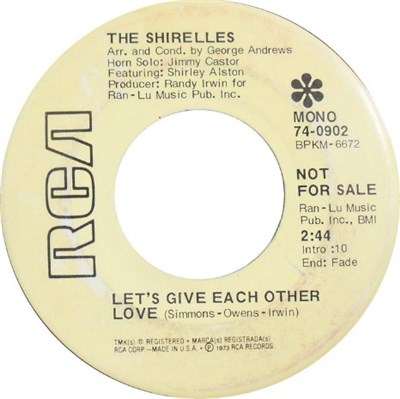 The Shirelles - Let's Give Each Other Love / Deep In The Night download mp3 flac