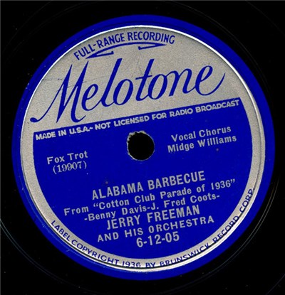 Jerry Freeman And His Orchestra - Alabama Barbecue / That's What You Mean To me download mp3 flac