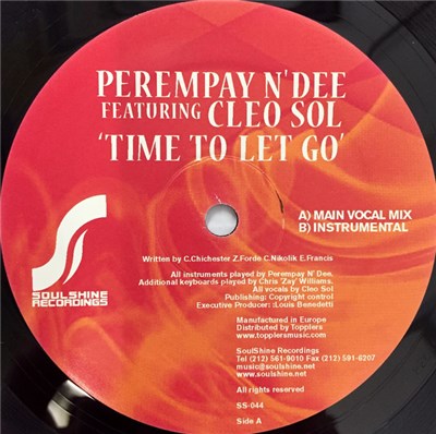 Perempay N' Dee Featuring Cleo Sol - Time To Let Go download mp3 flac
