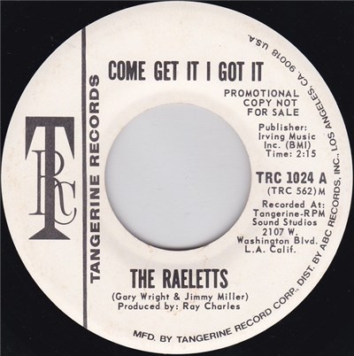 The Raeletts - Come Get It I Got It download mp3 flac