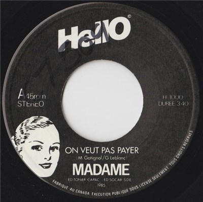 Madame - On Veut Pas Payer download mp3 flac