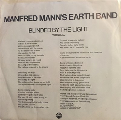Manfred Mann's Earth Band - Blinded By The Light download mp3 flac