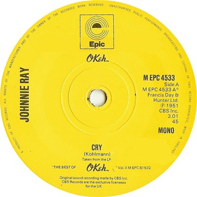 Johnnie Ray - Cry download mp3 flac