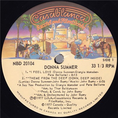 Donna Summer - I Feel Love / Theme From The Deep (Down, Deep Inside) download mp3 flac
