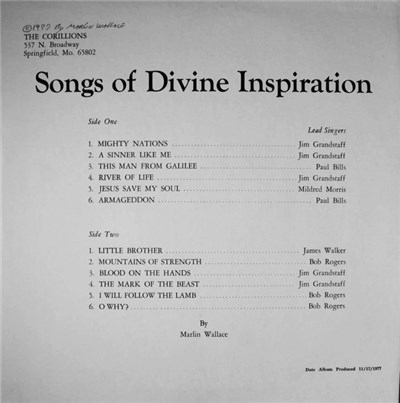 The Corillions - Songs Of Divine Inspiration download mp3 flac