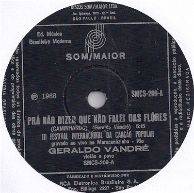Geraldo Vandré - Prá Não Dizer Que Não Falei Das Flôres download mp3 flac