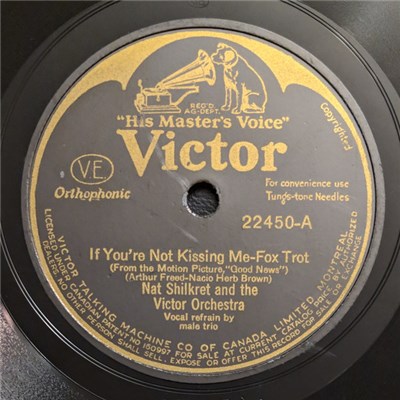 Nat Shilkret And The Victor Orchestra / The High Hatters - If You're Not Kissing Me / You For Me download mp3 flac