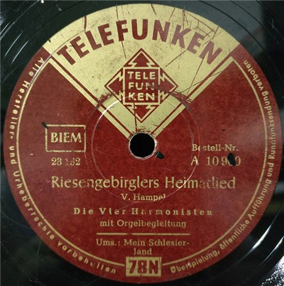 Die Vier Harmonisten - Riesengebirglers Heimatlied / Mein Schlesierland download mp3 flac