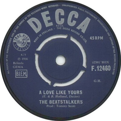 The Beatstalkers - A Love Like Yours / Base Line download mp3 flac