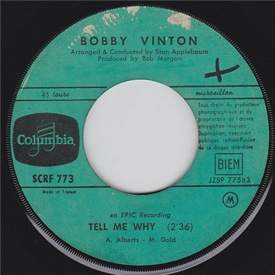 Bobby Vinton - Tell Me Why download mp3 flac