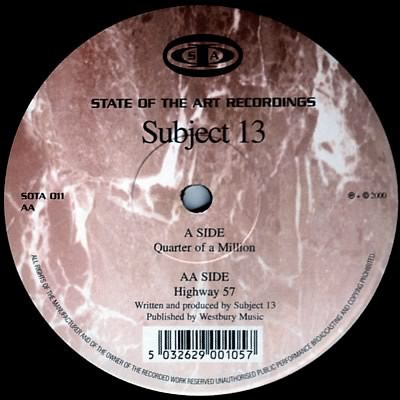 Subject 13 - Quarter Of A Million / Highway 57 download mp3 flac