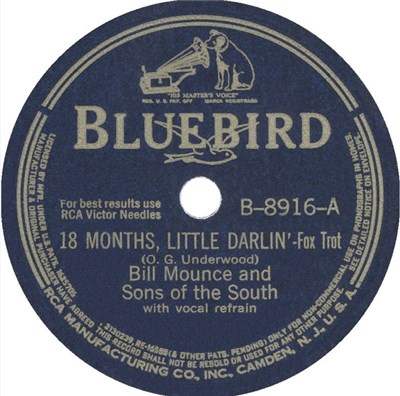 Bill Mounce And Sons Of The South - 18 Months, Little Darlin' / I've Been Drafted download mp3 flac