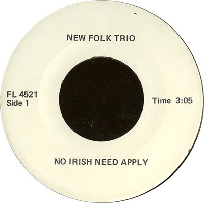 New Folk Trio - No Irish Need Apply / Streets Of London download mp3 flac