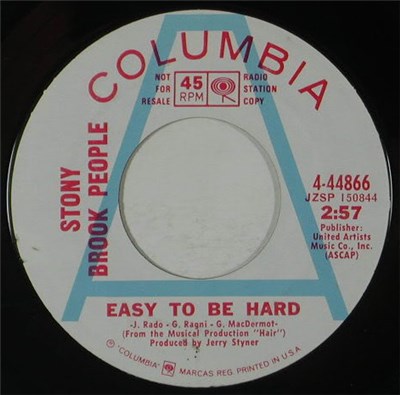 Stony Brook People - Easy To Be Hard / There's Tomorrow download mp3 flac