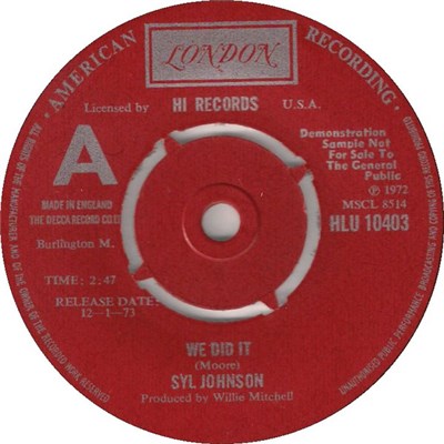 Syl Johnson - We Did It download mp3 flac