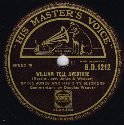 Spike Jones And His City Slickers - William Tell Overture / The Man On The Flying Trapeze download mp3 flac