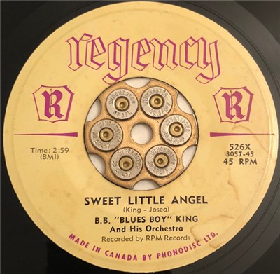 B.B. "Blues Boy" King And His Orchestra - Sweet Little Angel / Bad Luck download mp3 flac