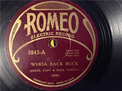 Annie, Judy & Zeke Canova - Whoa Back Buck / Hannah My Love download mp3 flac