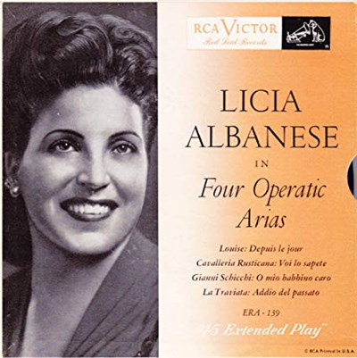 Licia Albanese, RCA Victor Symphony Orchestra, Victor Trucco, Frieder Weissmann - Licia Albanese in Four Operatic Arias download mp3 flac