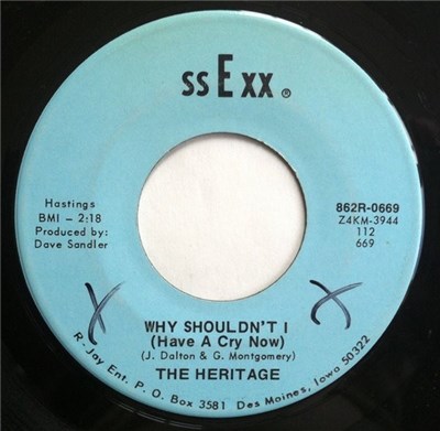 The Heritage - Why Shouldn't I (Have A Cry Now) download mp3 flac