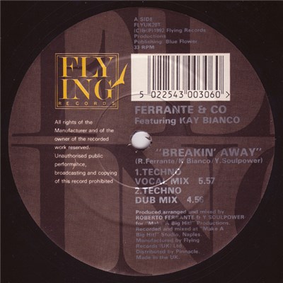 Ferrante & Co Featuring Kay Bianco - Breakin' Away download mp3 flac