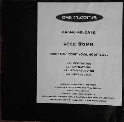 Lee John - Your Mind, Your Body, Your Soul download mp3 flac