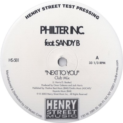 Philter Inc. Feat. Sandy B - Next To You download mp3 flac