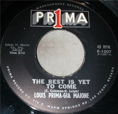 Louis Prima - Gia Maione - The Best Is Yet To Come / You'll Never Get Away download mp3 flac