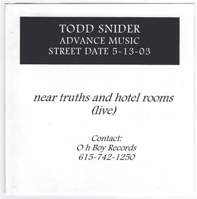 Todd Snider - Near Truths And Hotel Rooms (Live) download mp3 flac