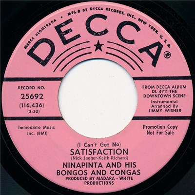 Ninapinta And His Bongos And Congas - (I Can't Get No) Satisfaction / A Lover's Concerto download mp3 flac