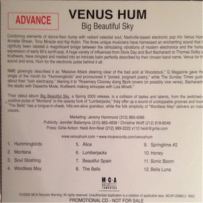 Venus Hum - Big Beautiful Sky download mp3 flac