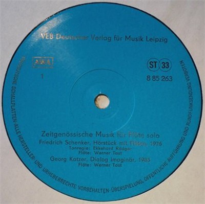 Friedrich Schenker / Georg Katzer - Zeitgenössische Musik Für Flöte Solo / Zeitgenössische Musik Für Oboe Solo download mp3 flac
