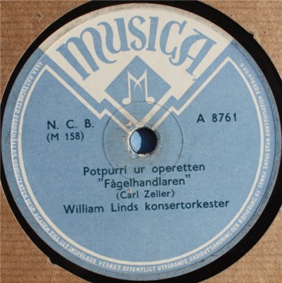 William Linds Konsertorkester - Potpurri Ur Operetten "Fågelhandlaren" download mp3 flac