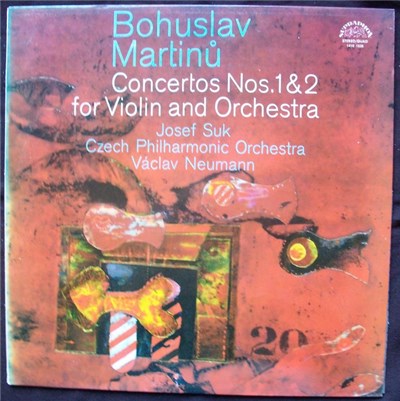 Bohuslav Martinů, Josef Suk, Czech Philharmonic Orchestra, Václav Neumann - Concertos Nos. 1&2 For Violin And Orchestra download mp3 flac