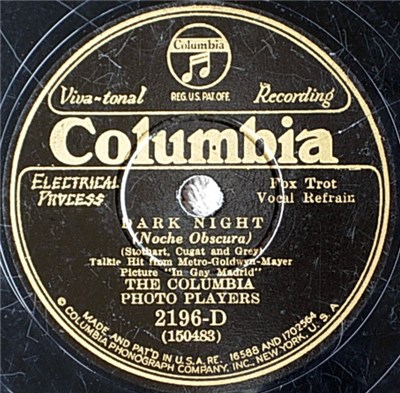 The Columbia Photo Players - Dark Night / Dust download mp3 flac