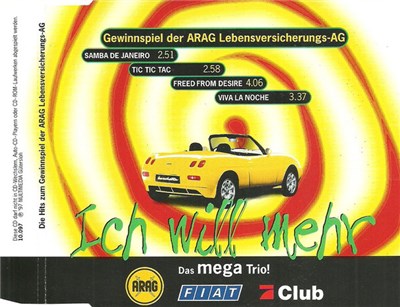Various - Ich Will Mehr - Das Mega Trio - Arag / Fiat / 7 Club download mp3 flac