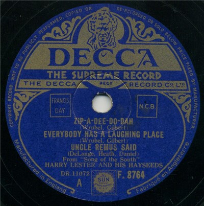 Harry Lester And His Hayseeds - Zip-A-Dee-Do-Dah download mp3 flac