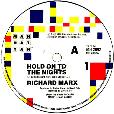 Richard Marx - Hold On To The Nights download mp3 flac