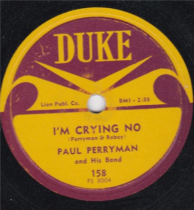 Paul Perryman - I'm Crying No / Just To Hold My Hand download mp3 flac