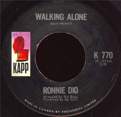 Ronnie Dio - Walking Alone download mp3 flac