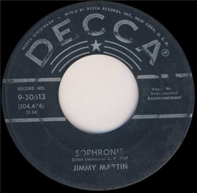Jimmy Martin - Sophronie / Ocean Of Diamonds download mp3 flac