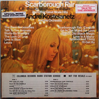 Andre Kostelanetz And His Orchestra - Scarborough Fair And Other Great Movie Hits download mp3 flac