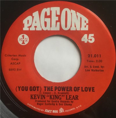 Kevin 'King' Lear - (You Got) The Power Of Love / Mr. Pearly download mp3 flac