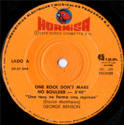 George Benson - One Rock Don't Make No Boulder = Una Roca No Forma Una Represa download mp3 flac